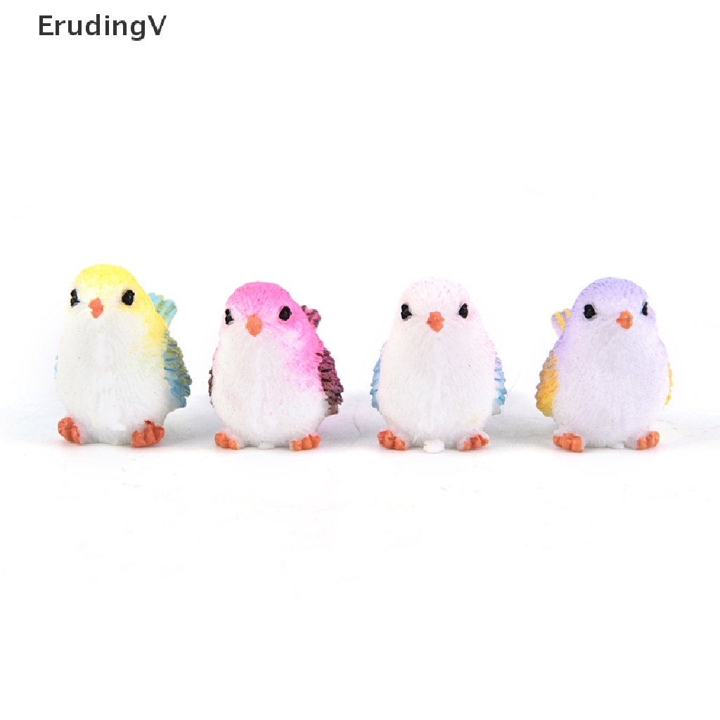 Mô Hình Chú Chim Hoạt Hình Mini Trang Trí Sân Vườn