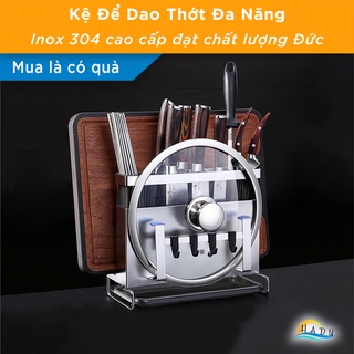 Kệ để dao thớt đa năng inox 304 nhà bếp cao cấp dán tường kháng khuẩn đạt chất lượng đức ssgp