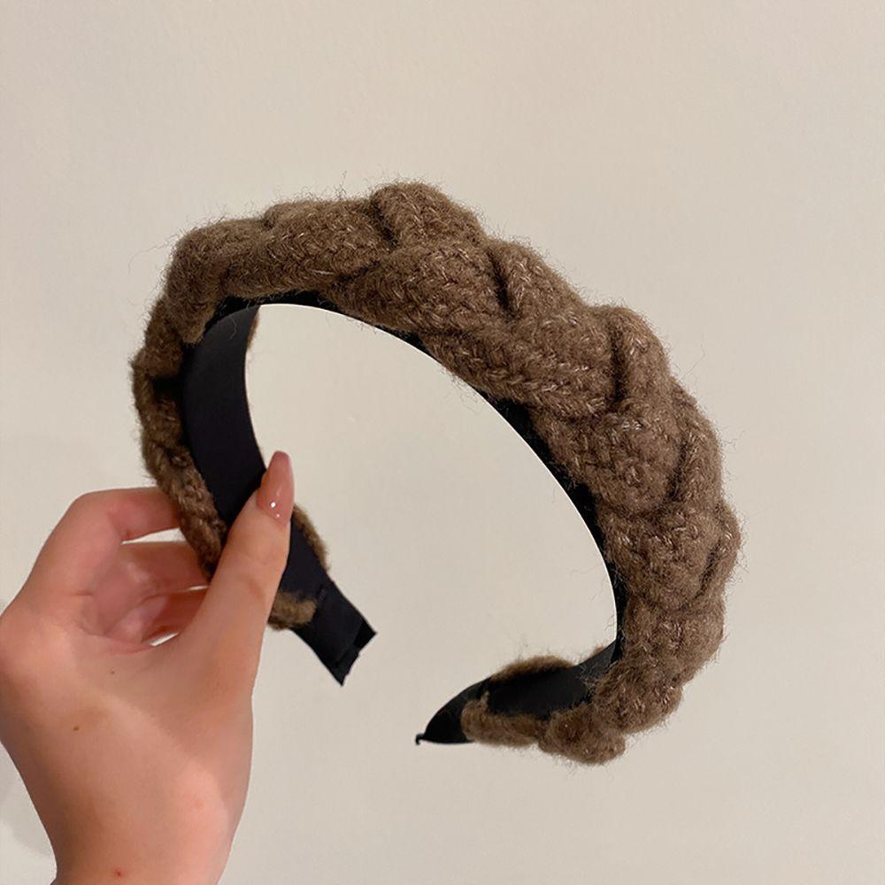 ANEMONE Băng Đô Len Màu Trơn Thời Trang Dành Cho Nữ