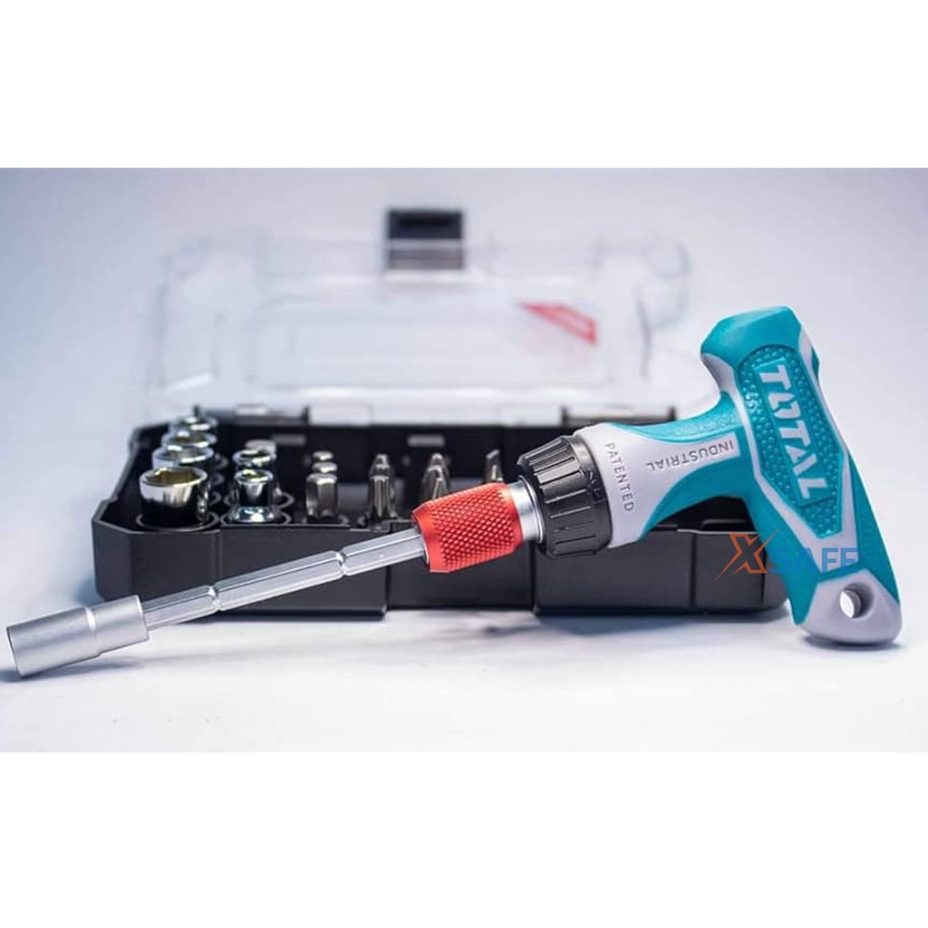 Bộ tua vít 24 chi tiết TOTAL TACSD30186 linh hoạt Bộ tuốc nơ vít đa năng chất liệu CR-V đầu vít khoẻ, cứng, chắc chắn