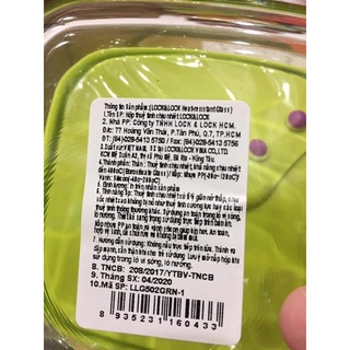 Hộp lock lock 410ml nắp silicon