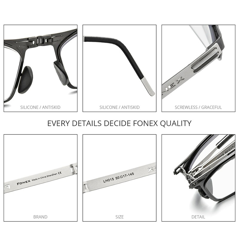 FONEX 2021 Photochromic Xám chống màu xanh lam Kính đọc sách Gấp Nam Nữ Đầu đọc Hyperopia Kính mắt không vặn LH015