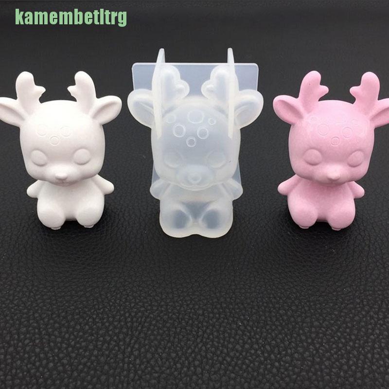 【✿】Mirror Plum Blossom Christmas Deer Mold Diy Crystal Epoxy Decoration Mold