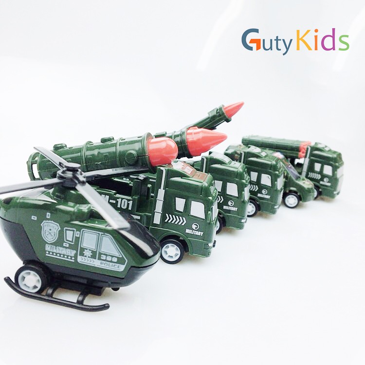 Combo 6 xe mô hình quân đội siêu ngầu cho bé, đồ chơi cho bé thoải sức sáng - Gutykids