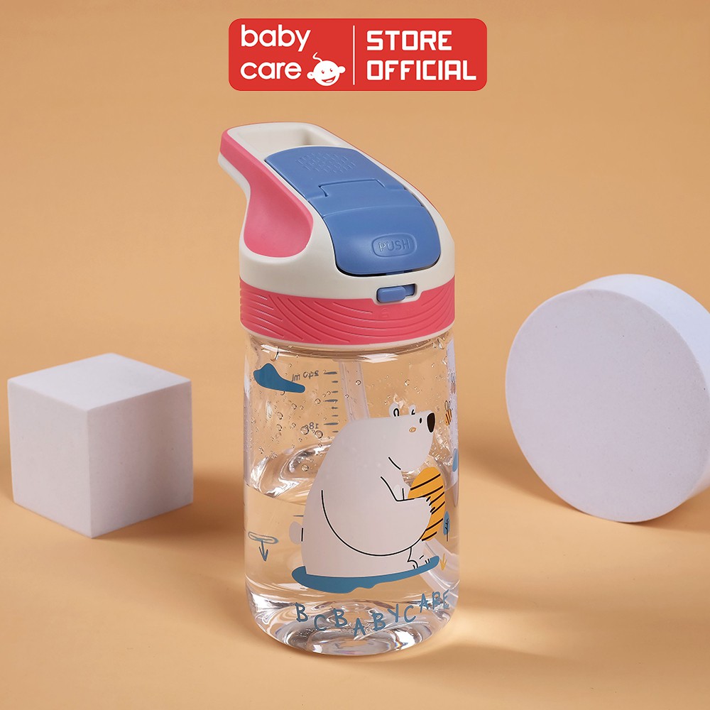 Bình uống nước mỏ vịt thể thao BC BABYCARE 240ml 300ml cho bé - BC4064