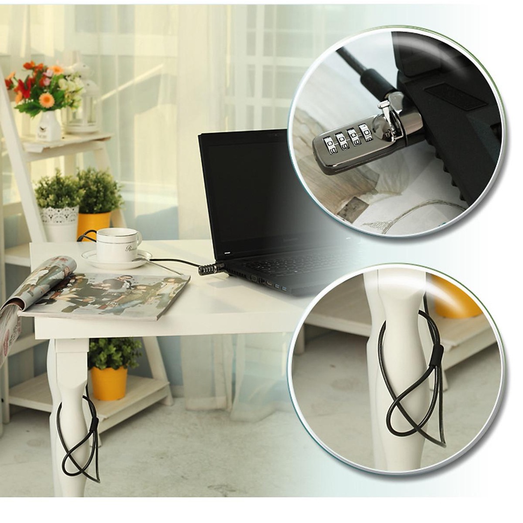 Khóa Số Chống Trộm Tiện Dụng Cho Laptop, Dây Khóa Laptop - Khóa Chống Trộm Laptop
