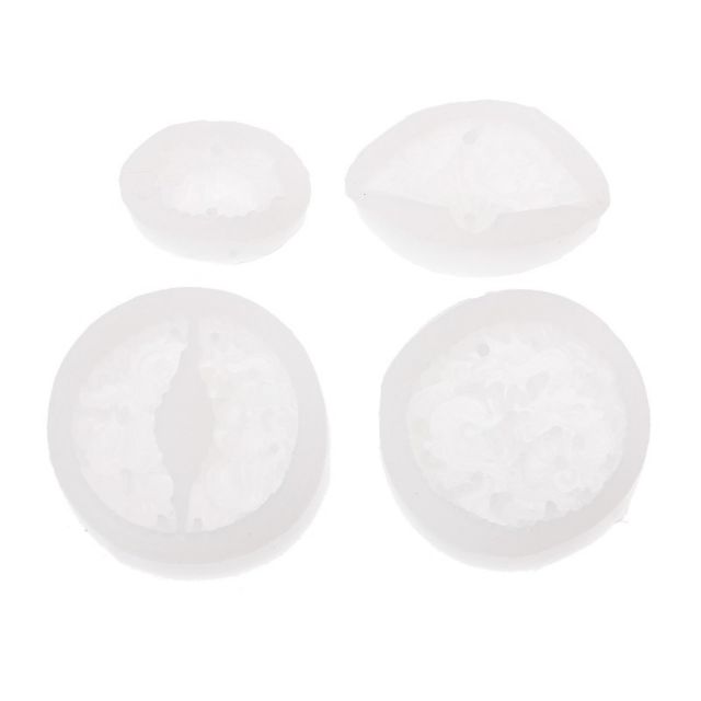 Bộ 4 khuôn silicone tự làm ngọc bội.