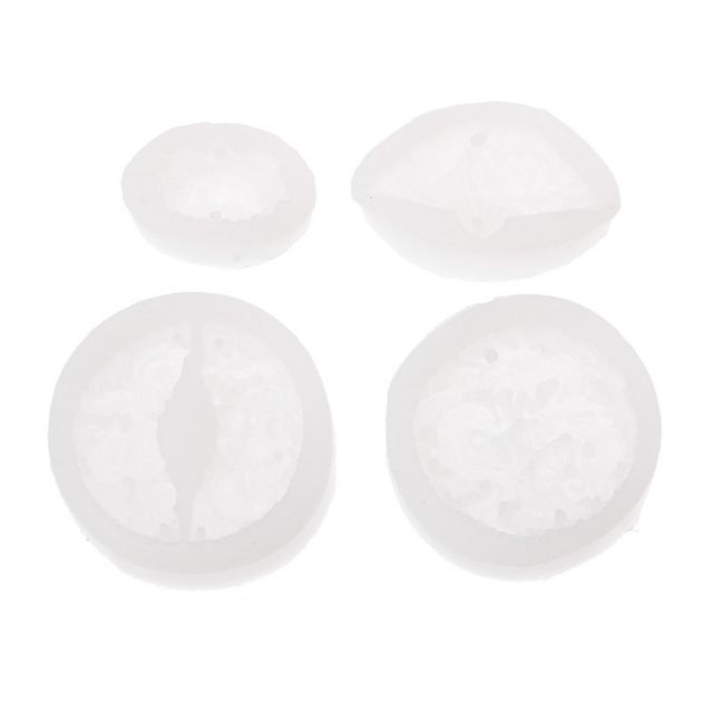 Bộ 4 khuôn silicone tự làm ngọc bội.