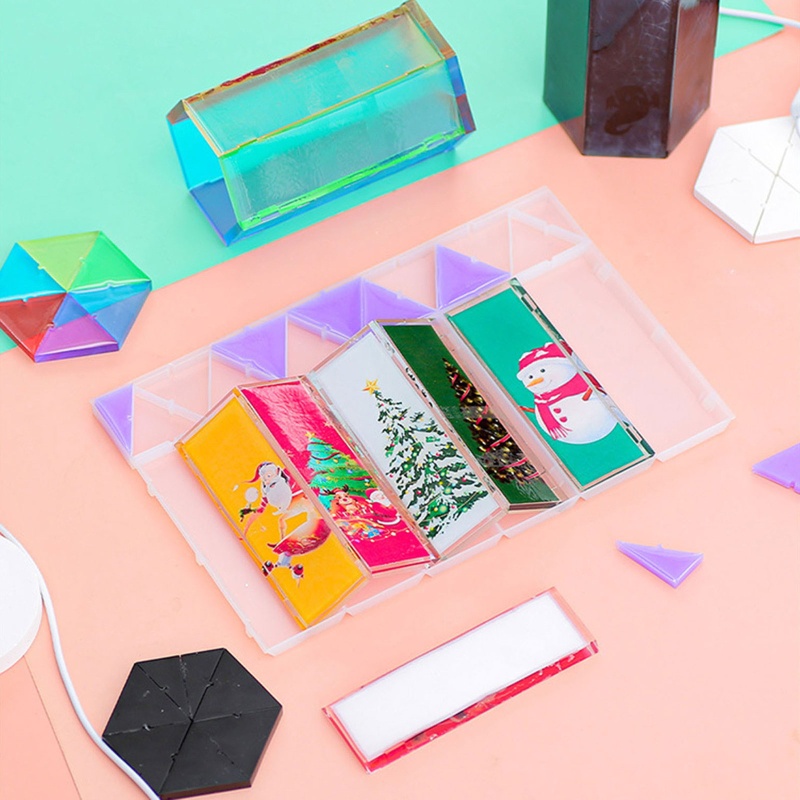 Khuôn Silicone Hình Lục Giác Làm Đồ Thủ Công Mỹ Nghệ Tái Sử Dụng Linh Hoạt