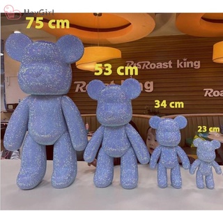 Gấu Bearbrick tự đính đá làm thủ công cực xinh đủ size 18-53cm