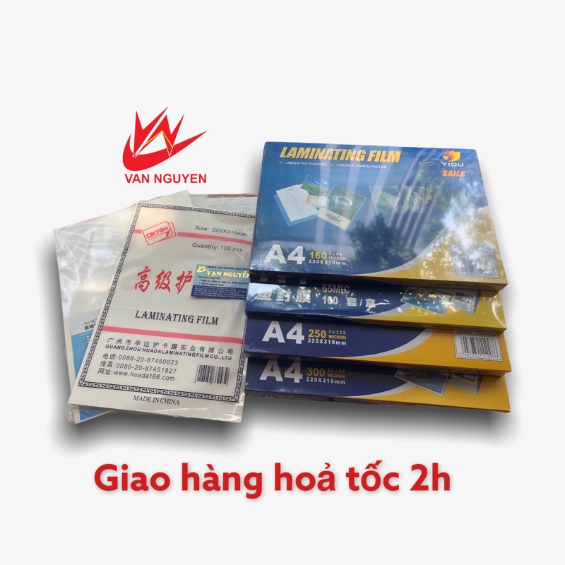 [Chính Hãng] Giấy ép Plastic A4 YiDu Mỏng đến Dày