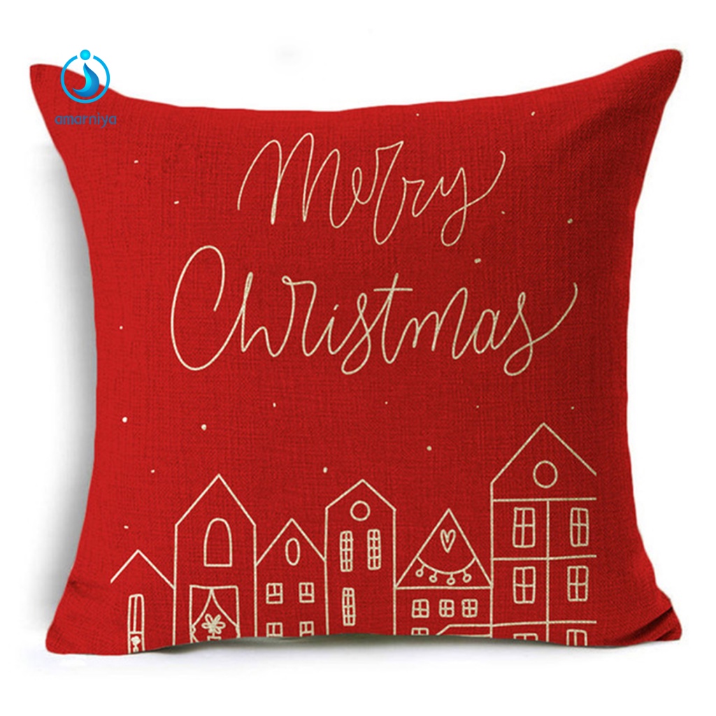 Vỏ Gối In Họa Tiết Giáng Sinh Dễ Phối Đồ Tái Sử Dụng