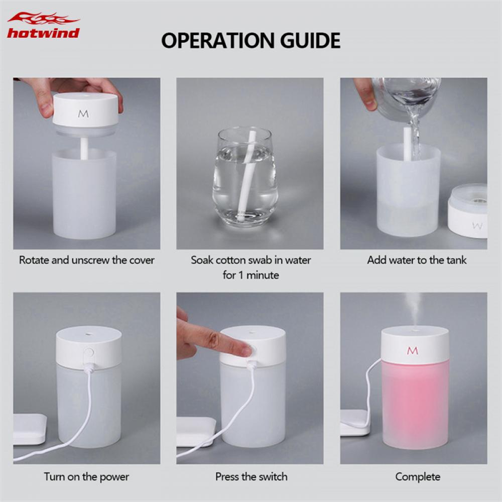 Hw Máy Khuếch Tán Tinh Dầu Thơm Có Đèn LED 260ML