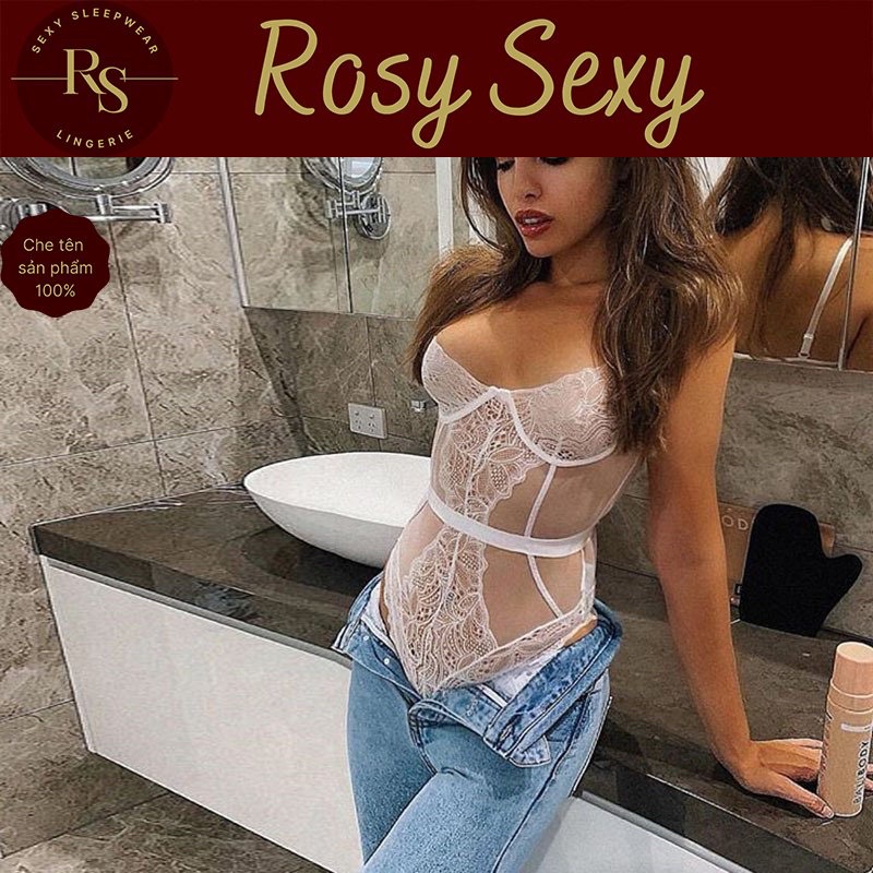 Bộ bodysuit ren cao cấp phối chun ôm eo tôn dáng LG2A06