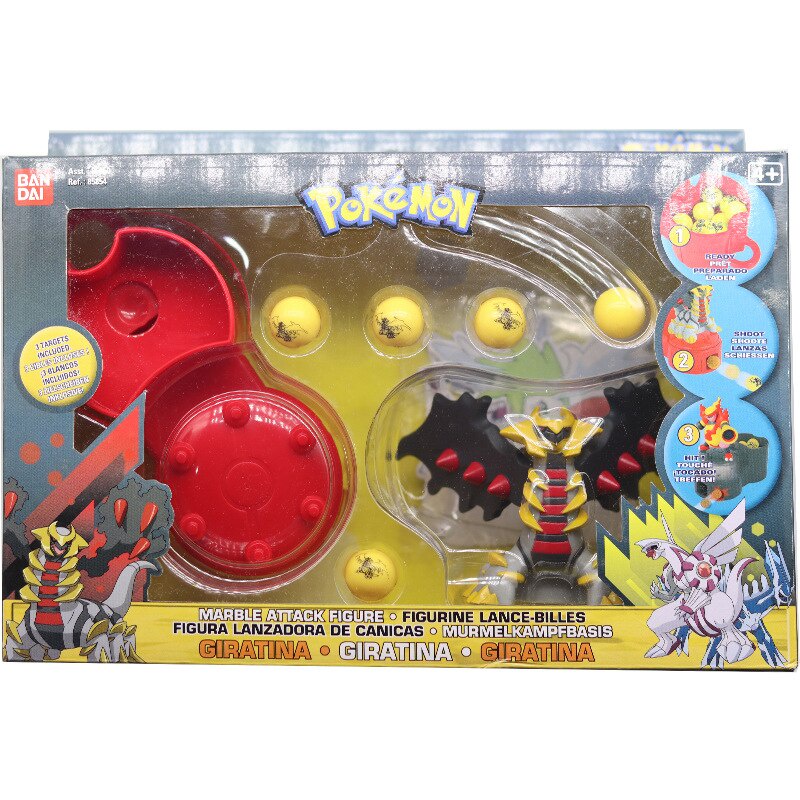 Hộp đồ chơi Bandai Pokemon Marble Attack Figure Luxray Maganon Giratina Action Toys