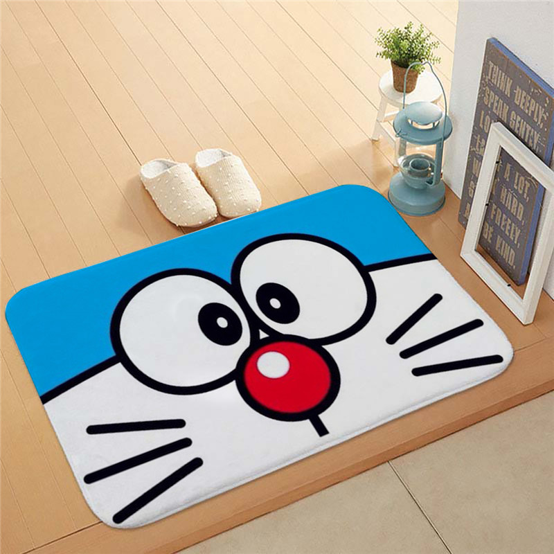 Thảm chùi chân chống trượt hình Doraemon đáng yêu 40x60cm