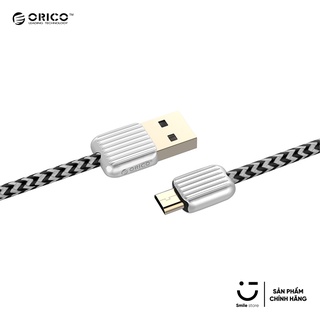 Cáp sạc nhanh micro usb siêu bền orico ktm2-10 - dài 1m, đầu kim loại, dây nylon bện chính hãng orico