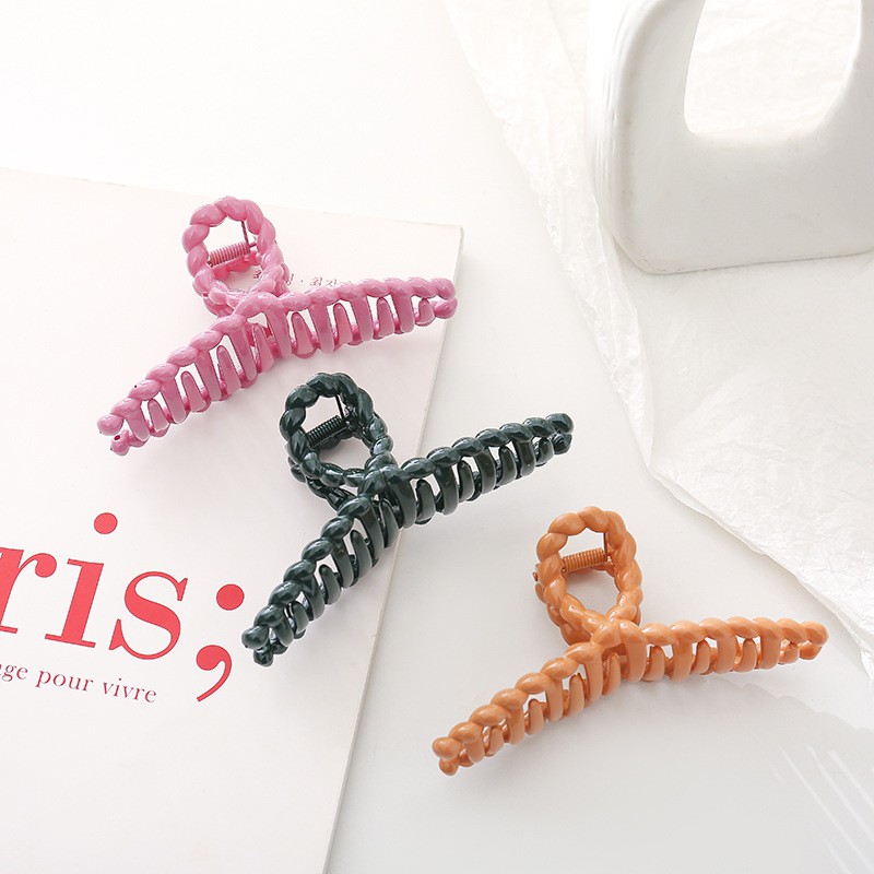 Kẹp Tóc Càng Cua Đơn Giản Phong Cách Hàn Quốc Cho Nữ