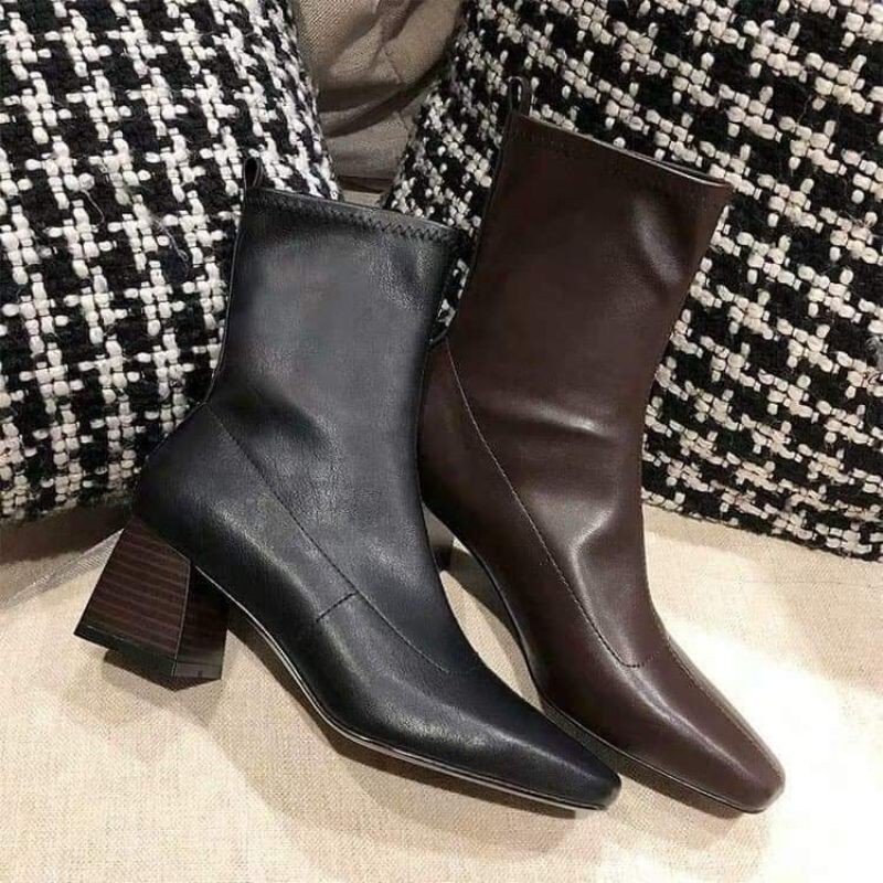 Boot da nữ cao gót kiểu dáng thời trang