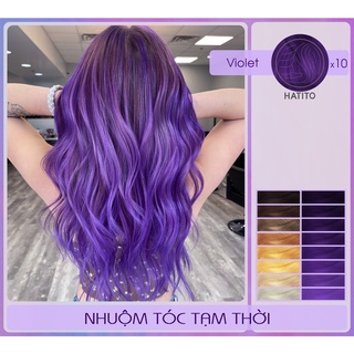 Nhuộm tóc tạm thời (tặng kèm bao tay, trùm tóc)