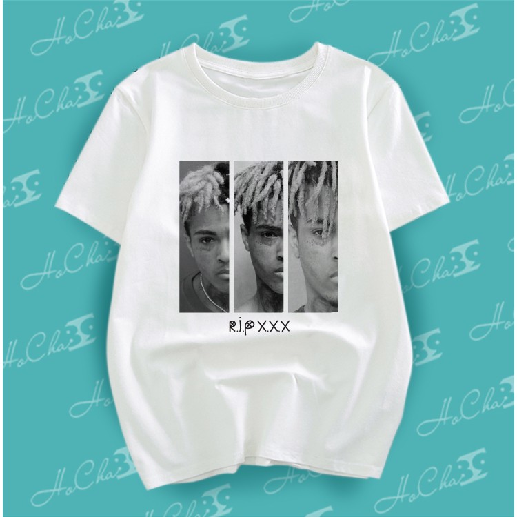 Áo phông Rapper XXXTentacion | ẢNH THẬT - Hàng may dây cổ cao cấp