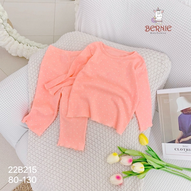 BỘ DÀI TAY CHẤM BI SIÊU XINH CHO BÉ