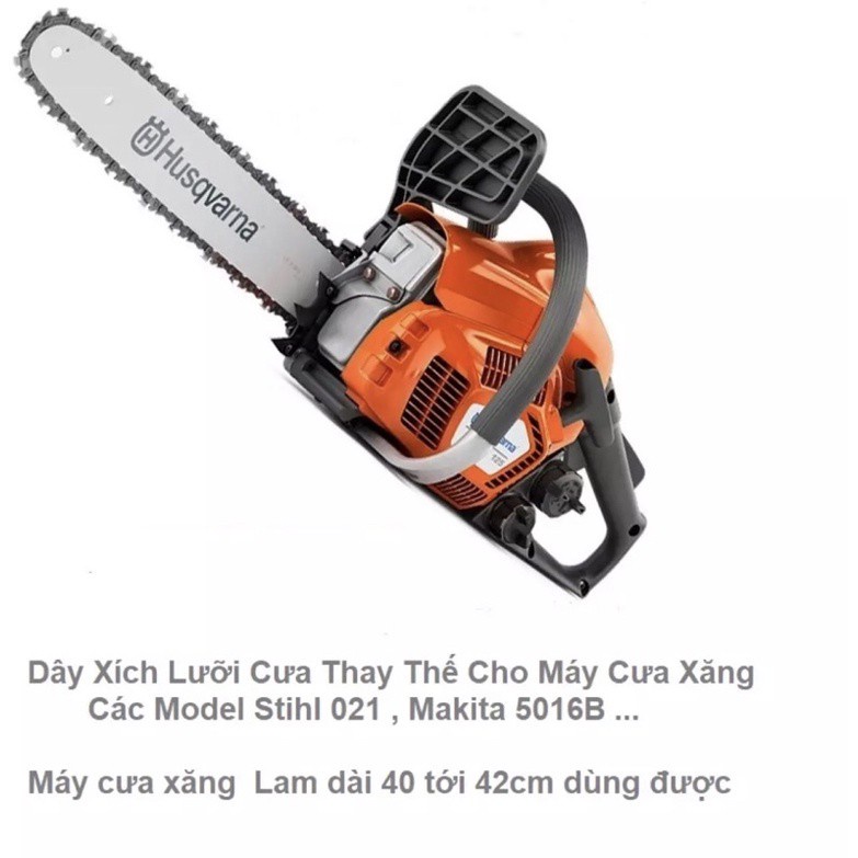 Lam cưa xích chạy xăng 50cm lắp xích 30 mắt hàng chuẩn loại 1