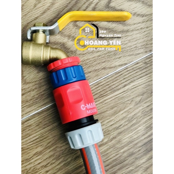 Bộ đầu nối ống nước mềm phi 13, nhanh, thông minh C-Mart Tools C-Mart Tools M0006 + M0008