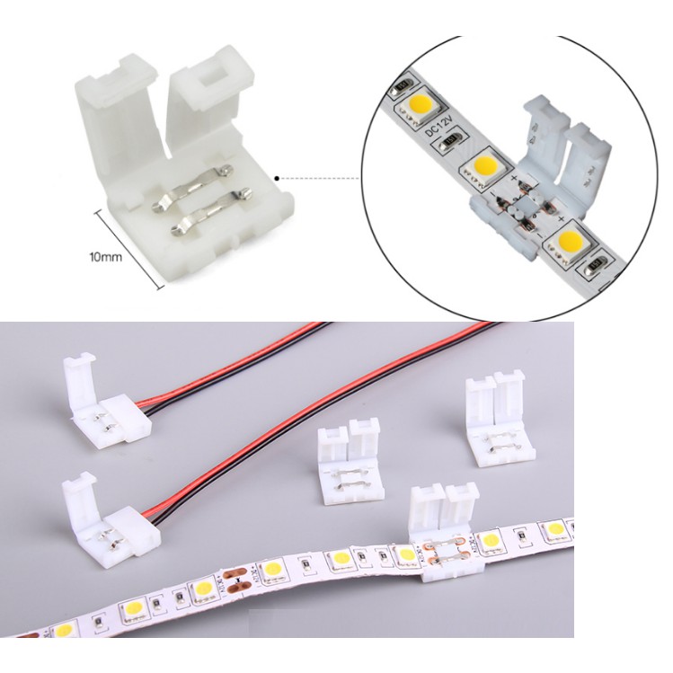 KẸP NỐI THẲNG 2 CHÂN KHÔNG HÀN CHO LED DÂY, DÂY ĐIỆN.