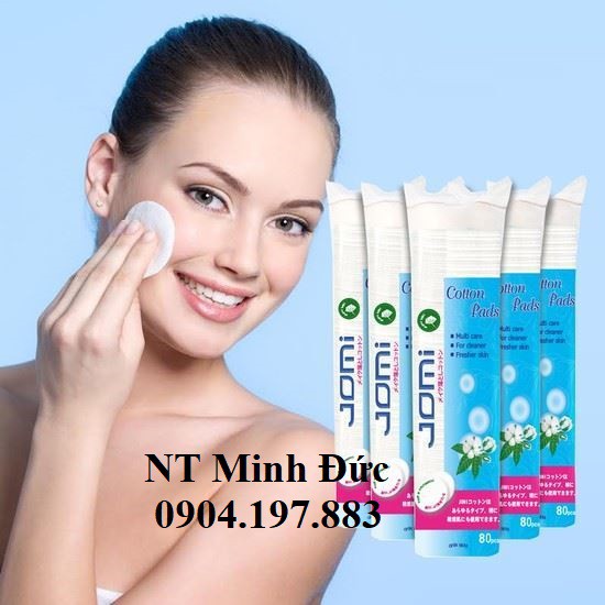 Bông tẩy trang Jomi Nhật Bản 120 miếng