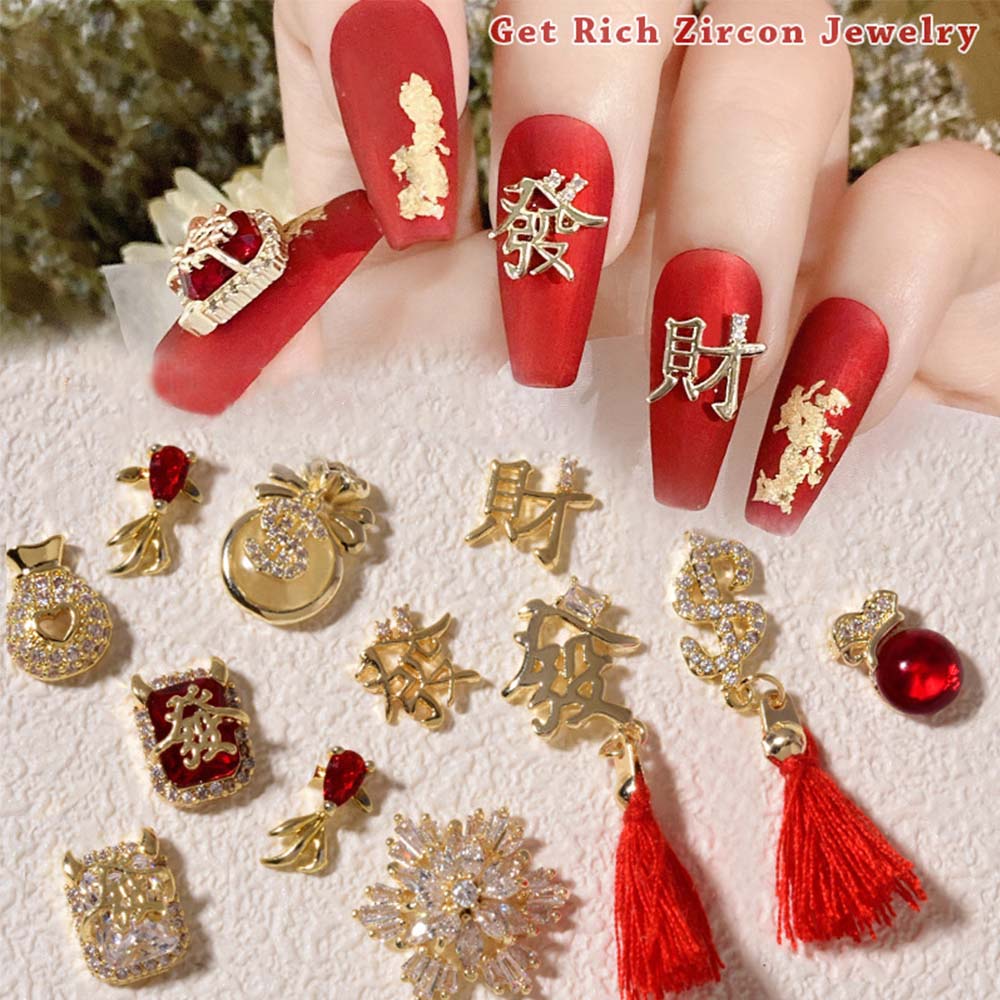 [Hàng mới về] Hạt cườm hình hoa dễ thương đính trang trí móng tay