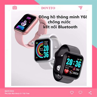 Đồng hồ thông minh LED và cảm ứng siêu mượt, hiển thị Cuộc gọi, Tin nhắn, Messenger, Theo dõi sức khoẻ, hàng công ty D01