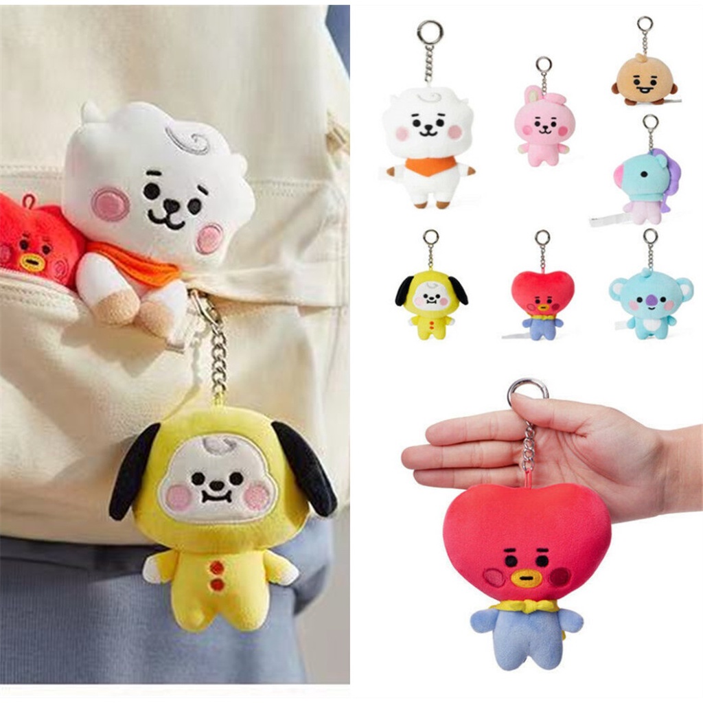 Móc Khóa Nhồi Bông Hình BT21 Dễ Thương