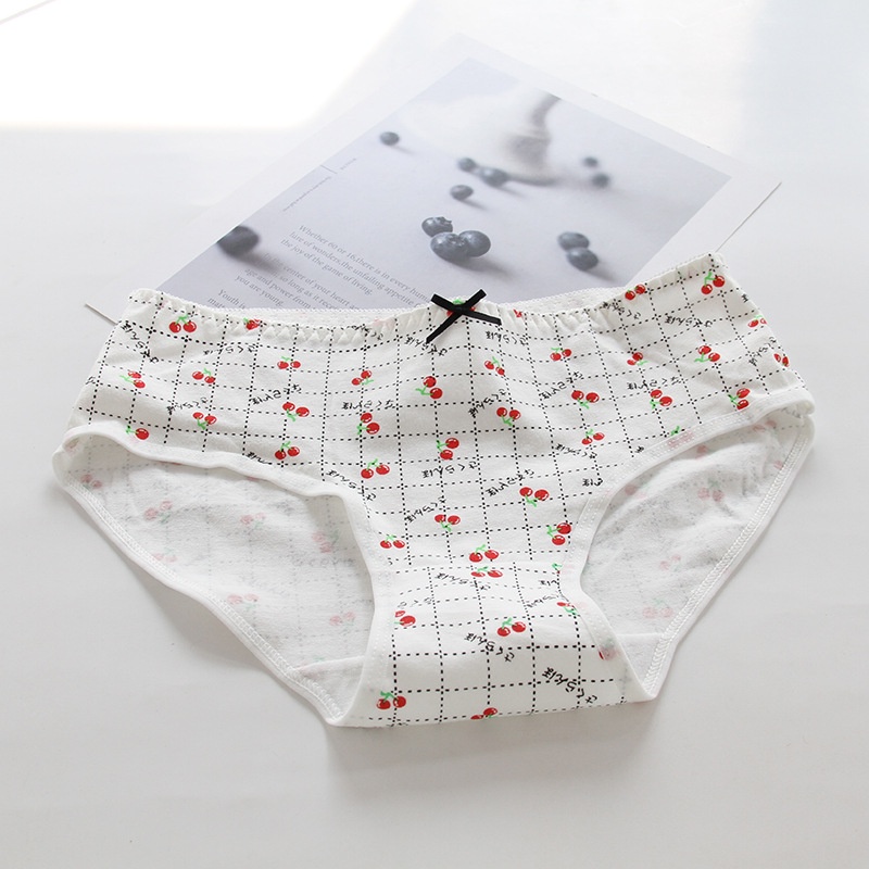 Quần Lót Cotton Nâng Mông Thông Hơi In Hoạ Tiết Đáng Yêu