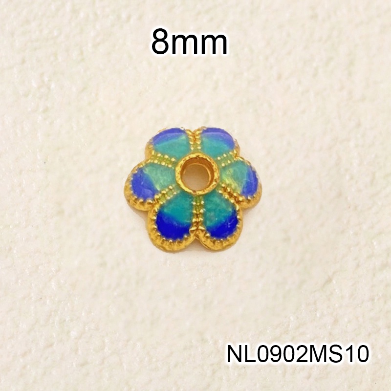 1 phiến đúc họa tiết chụp hạt dạng charm kim loại tráng men nguyên liệu làm trâm làm trang sức cổ trang