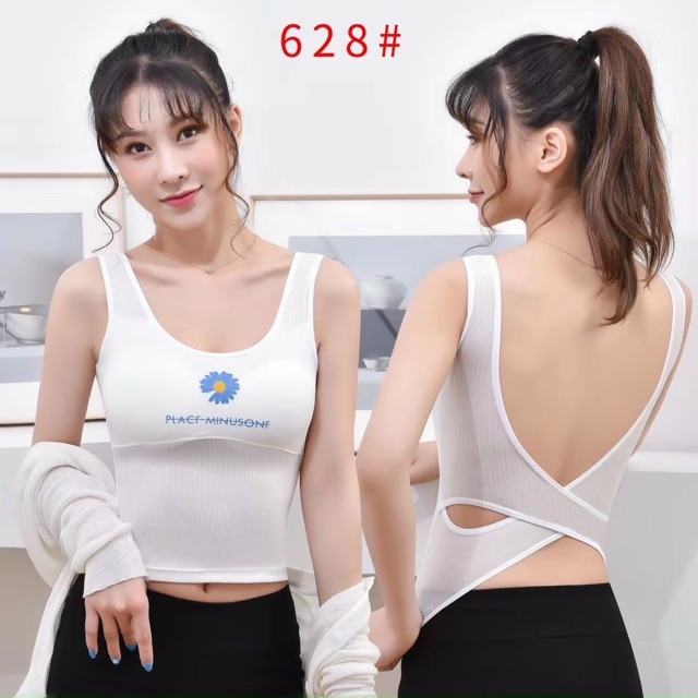 BRA HOA CÚC DÁNG DÀI HỞ LƯNG MS628