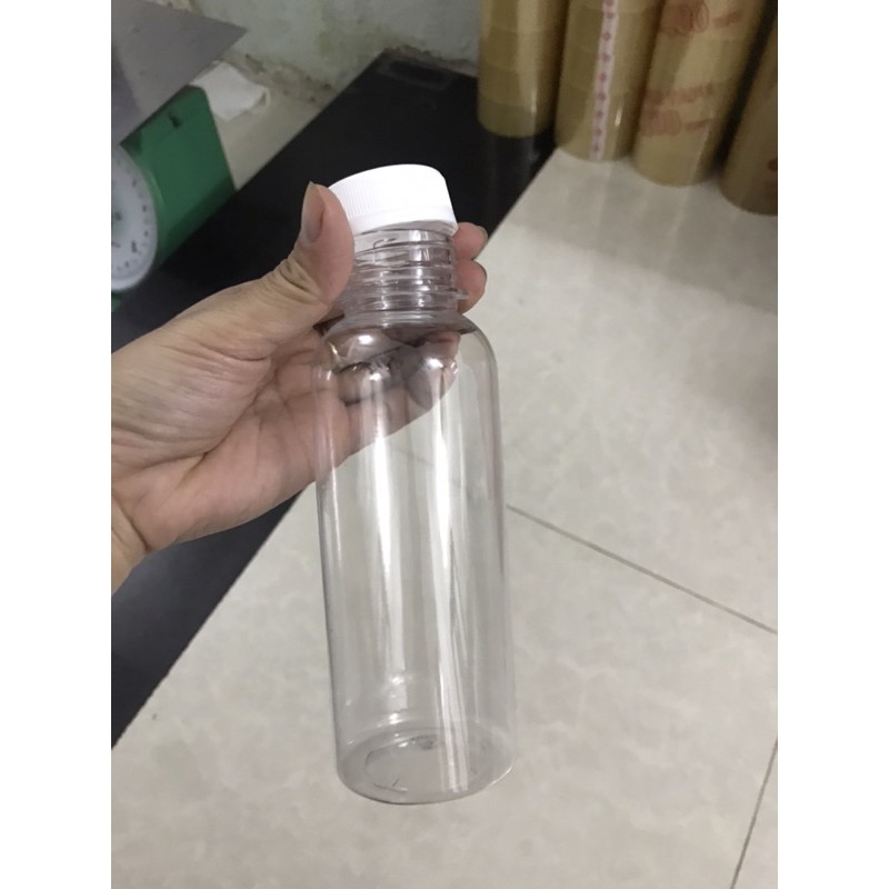 Chai tròn 330 ml miệng rộng kèm nắp màu trắng phi 38 | WebRaoVat - webraovat.net.vn