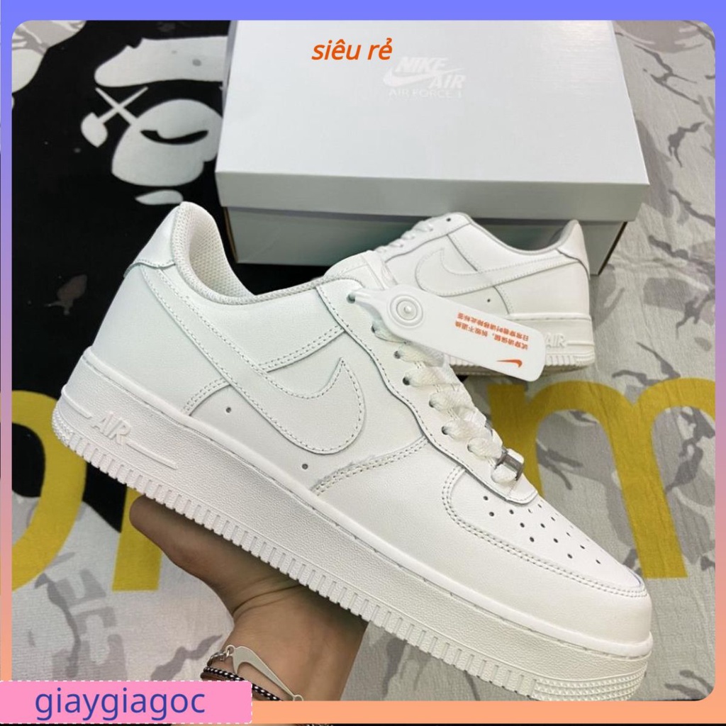 Giày_Nike air force 1 full trắng bản đẹp,air force 1 chuẩn S.C, AF1 all white hót 2022