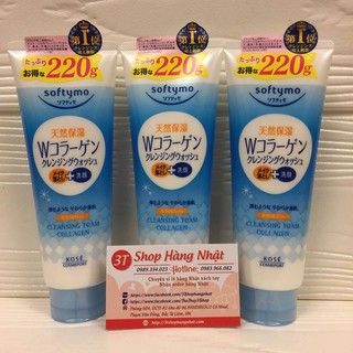 [3 màu] Sữa rửa mặt Kose Softymo Collagen - Nhật Bản