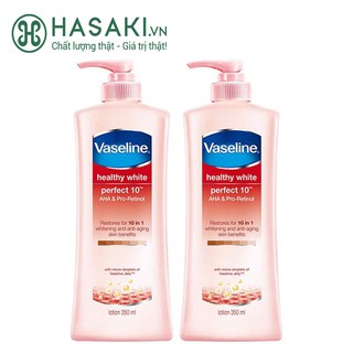 Sữa Dưỡng Thể Vaseline Trắng Da Toàn Thân 350ml, Cam Kết Hàng Chính Hãng Thái Lan