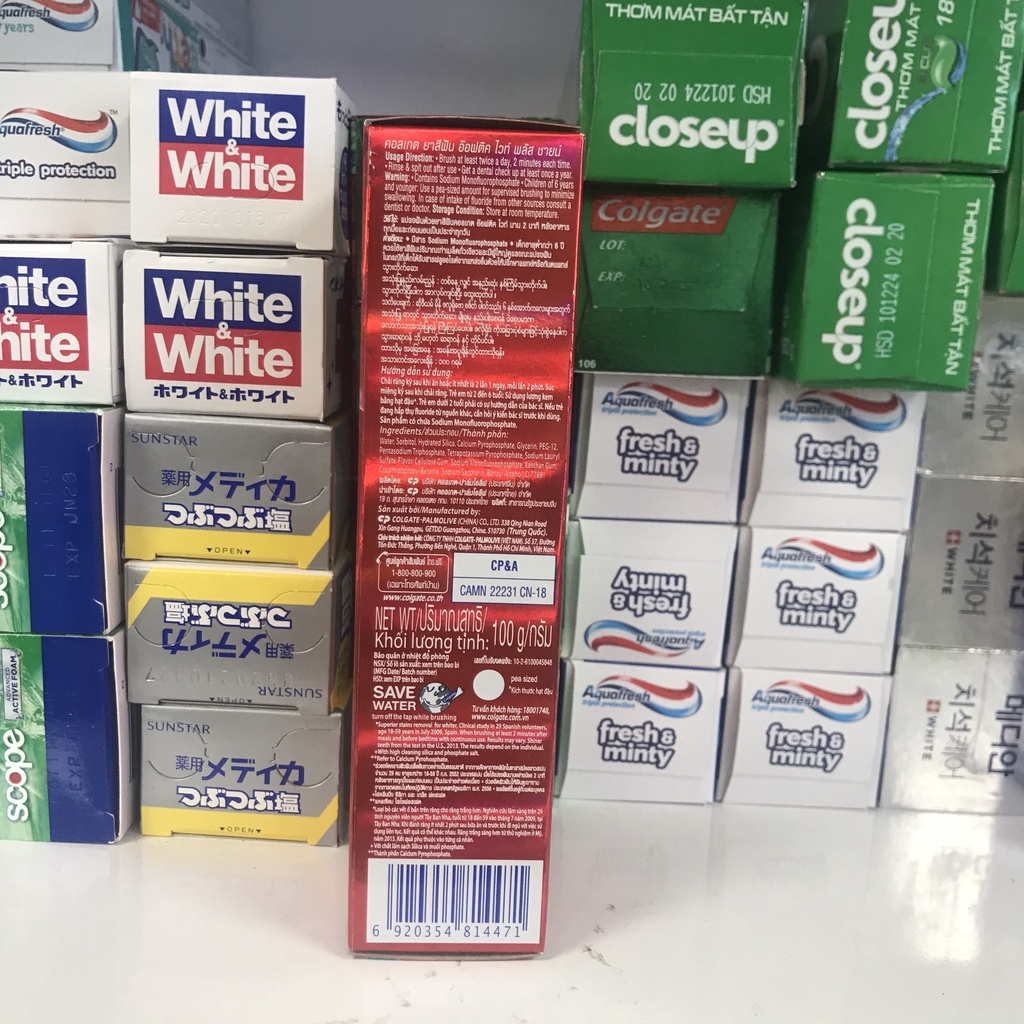 Kem đánh răng trắng răng COLGATE Optic White Plus Shine - kem đánh trắng răng 100g