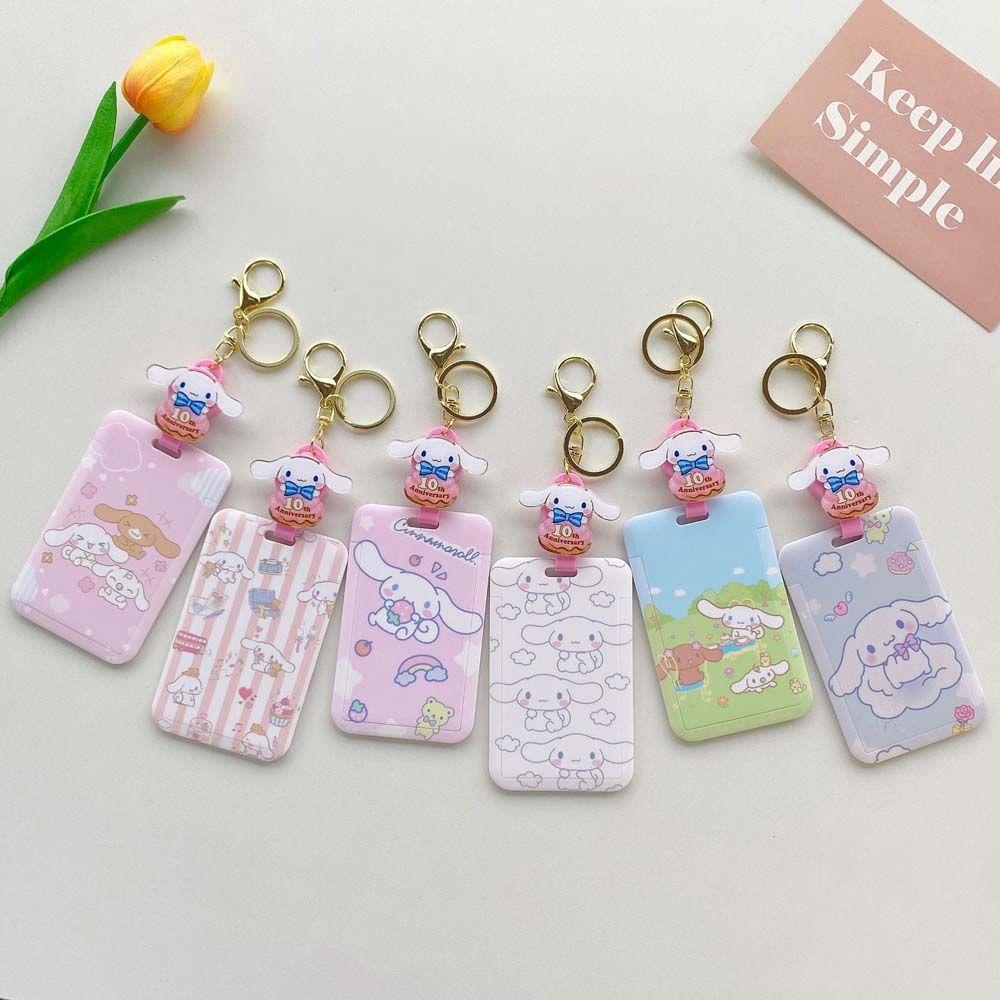 Móc Khóa Đựng Thẻ ID / Thẻ ID Hình Thỏ / Chó / Mèo Hoạt Hình Dễ Thương