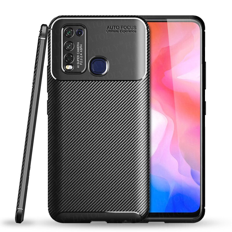 Ốp điện thoại chống sốc sợi carbon sang trọng cho VIVO Y50
