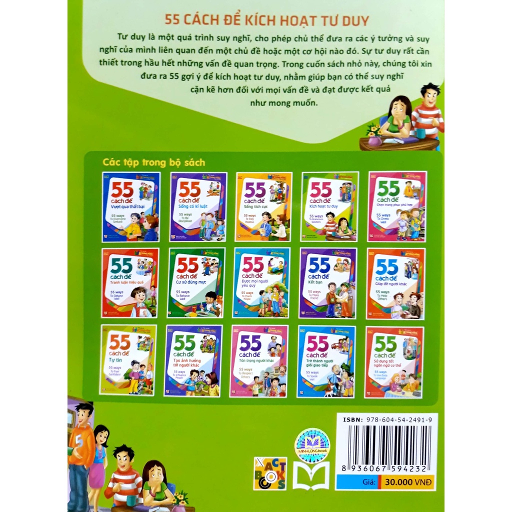 Sách: 55 Cách ĐỂ Kích Hoạt Tư Duy - TSTN
