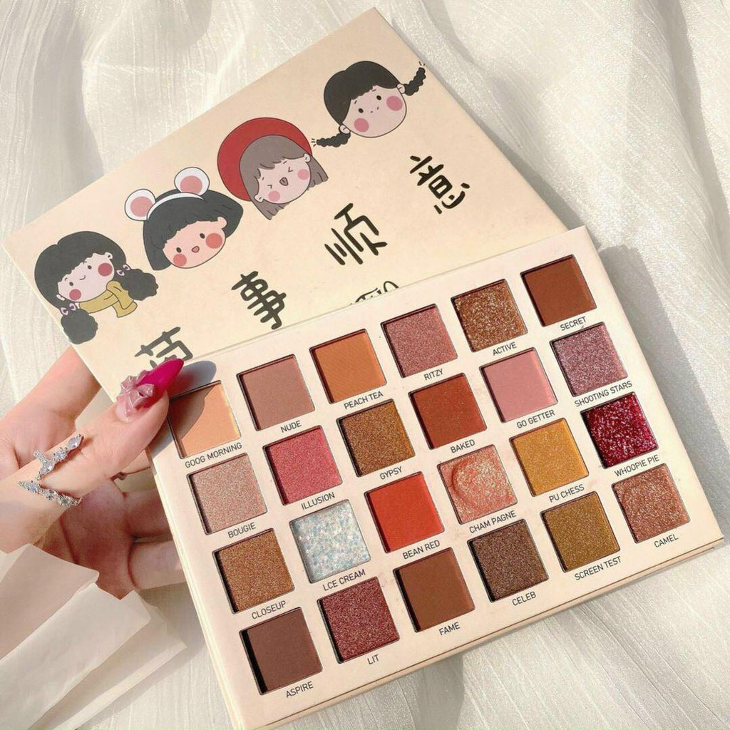  Bảng mắt 24 ô mix lì nhũ Ruhuatuo búp bê | BigBuy360 - bigbuy360.vn