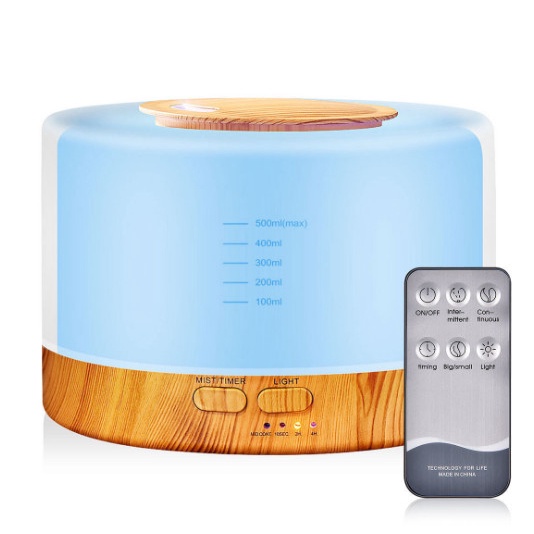 [Hàng Sẵn] Máy xông tinh dầu phòng ngủ 500ml -  DIFFUSER chính hãng - kèm remote - Hàng Cao Cấp