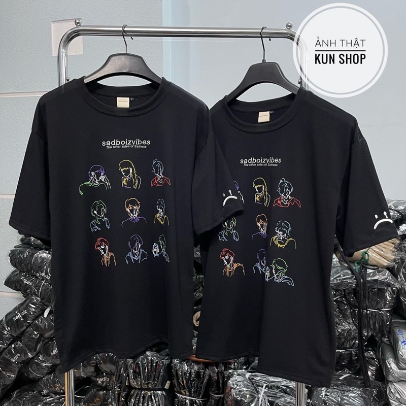 Áo thun unisex sadboiz sadboizvibes toss tee áo thun tay lỡ nam nữ sad boiz toss hình thêu full tag | BigBuy360 - bigbuy360.vn