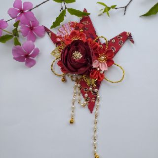 🦋🦋🦋Kẹp Tóc KANZASHI HẠC🦋🦋🦋