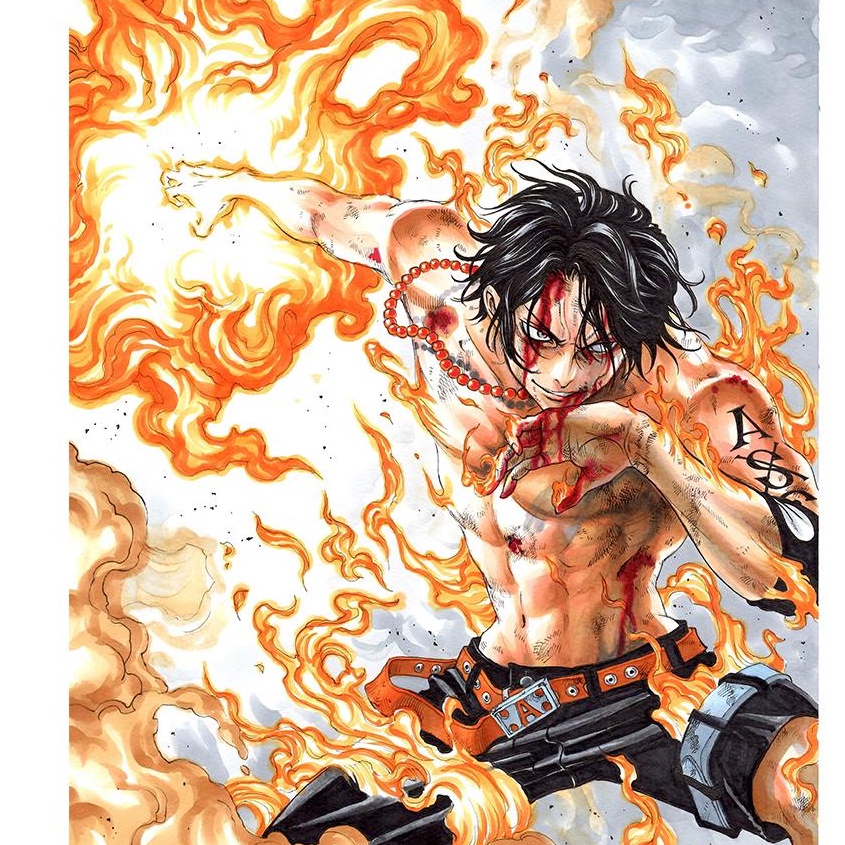 Miếng dán ppf hình One Piece, ACE, skin 3 lớp chống xước cho ip 11Promax, 12Promax,13Promax.