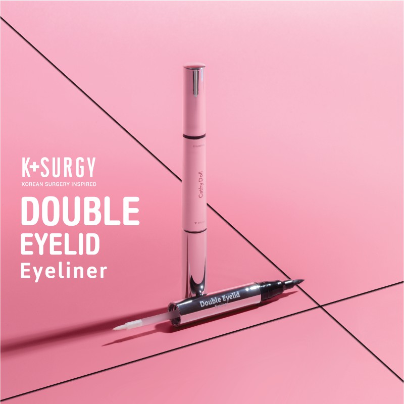 Bút Gel Kích Mí Và Kẻ Mắt 2 Trong 1 Cathy Doll Double Eyelid Eyeliner 1g+0.4g